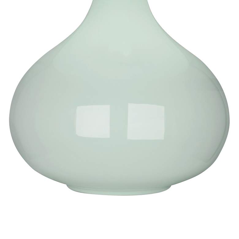 Image 3 Robert Abbey June Celadon Table Lamp with Oyster Linen Shade more views