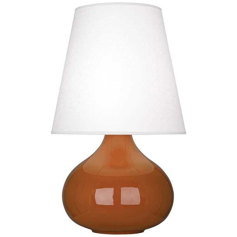 Image 1 Robert Abbey June Cinnamon Table Lamp w/ Oyster Linen Shade
