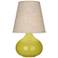 Robert Abbey June Citron Table Lamp with Buff Linen Shade