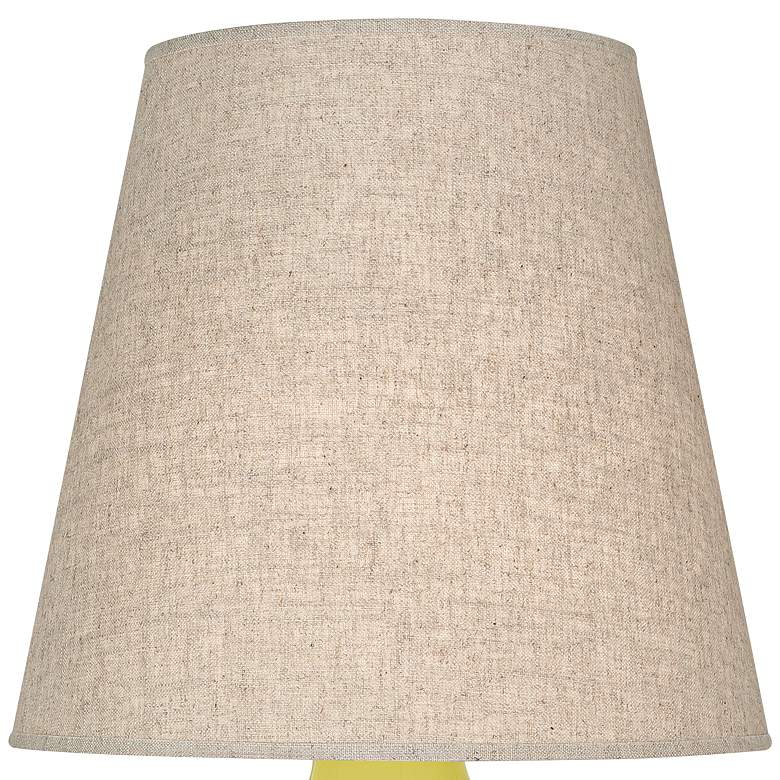 Image 2 Robert Abbey June Citron Table Lamp with Buff Linen Shade more views