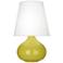 Robert Abbey June Citron Table Lamp with Oyster Linen Shade