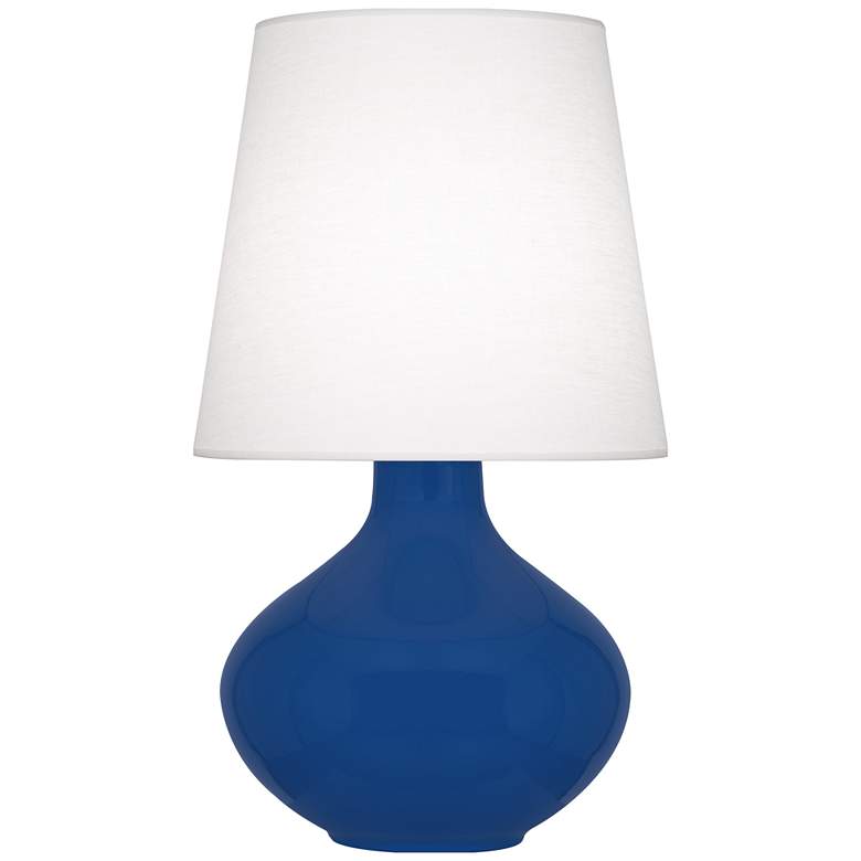 Image 1 Robert Abbey, June, Cobalt Glazed Ceramic, Table Lamp