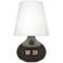 Robert Abbey June Coffee Table Lamp with Oyster Linen Shade