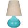 Robert Abbey June Egg Blue Ceramic Accent Table Lamp