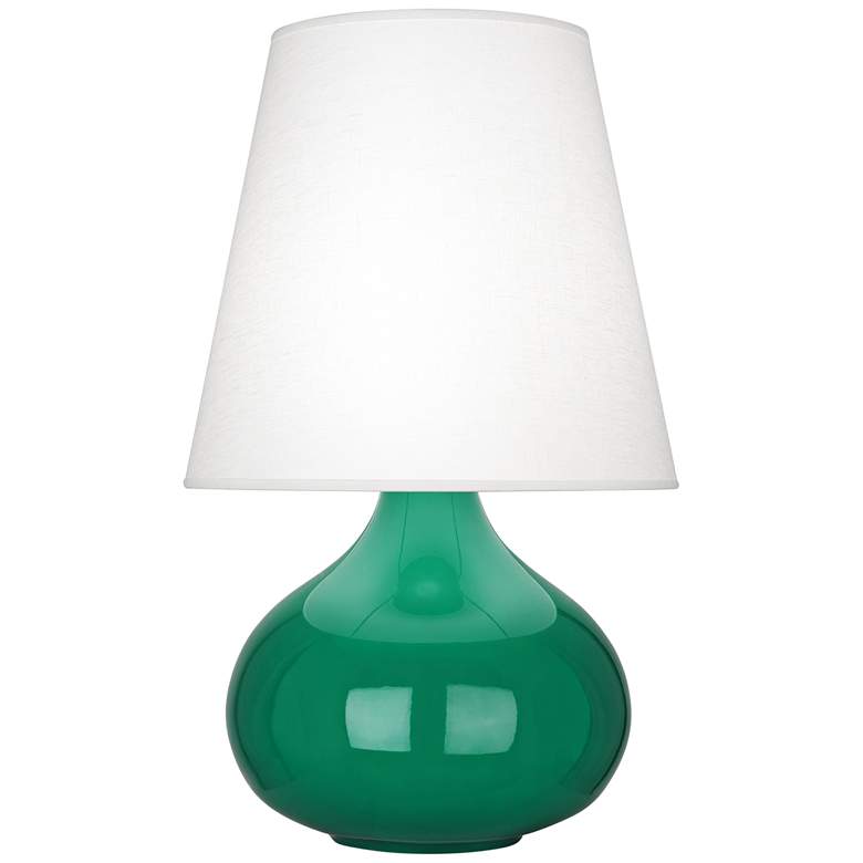 Image 1 Robert Abbey June Eggplant Table Lamp w/ Oyster Linen Shade