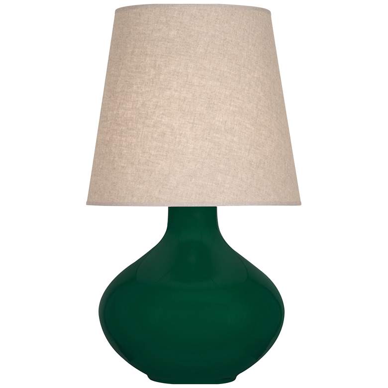 Image 1 Robert Abbey, June, Jungle Glazed Ceramic, Table Lamp
