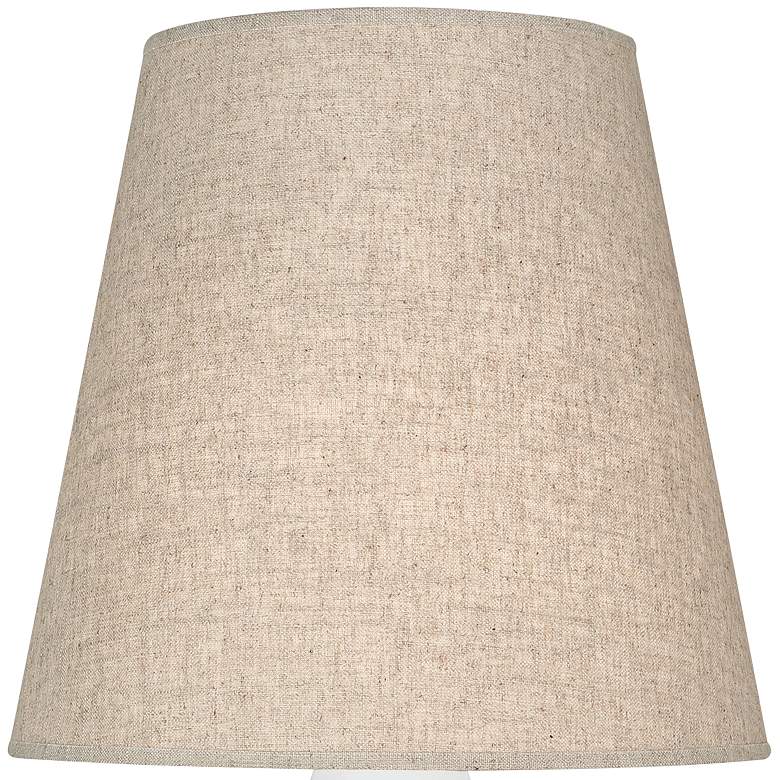 Image 2 Robert Abbey June Lily Accent Table Lamp w/ Buff Linen Shade more views