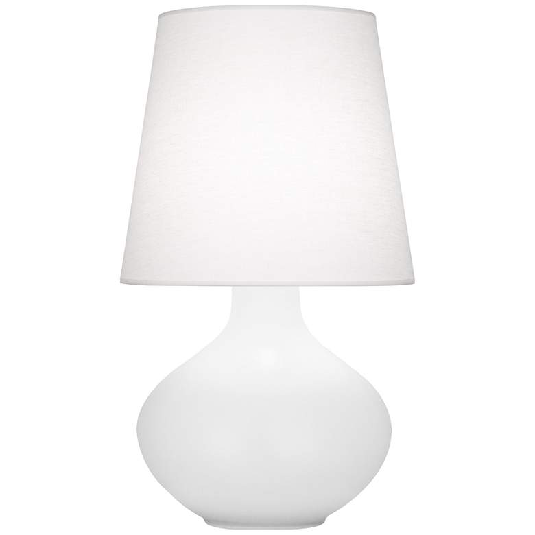 Image 1 Robert Abbey, June, Matte Daisy Glazed Ceramic, Table Lamp