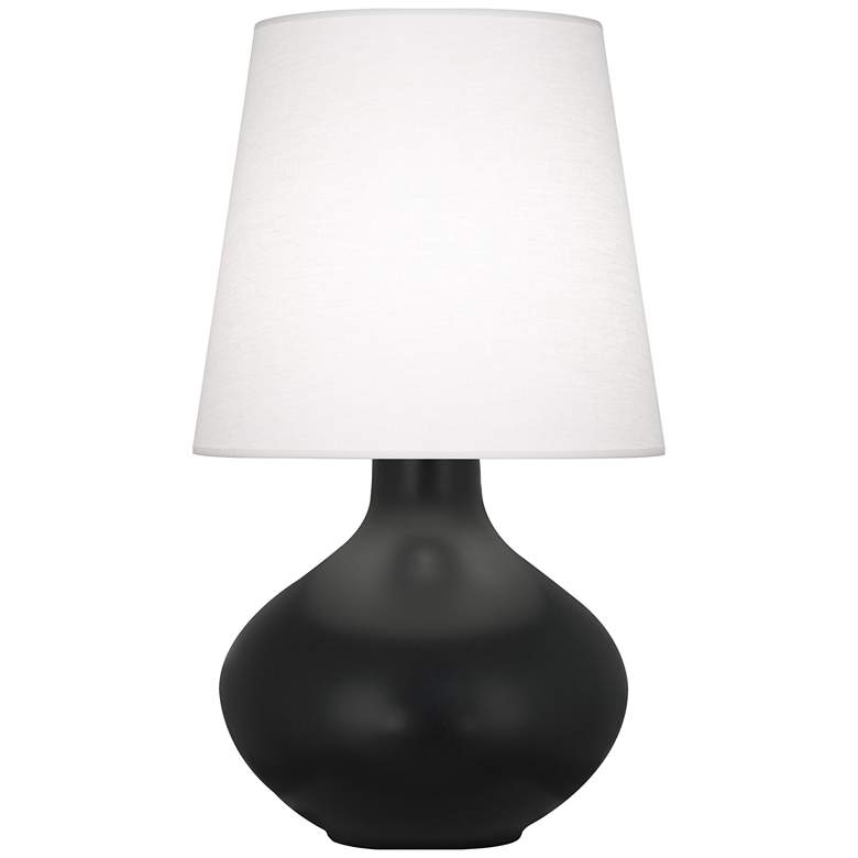 Image 1 Robert Abbey, June, Matte Obsidian Glazed Ceramic, Table Lamp