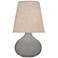Robert Abbey June Modern Accent Lamp in a Matte Smoky Taupe Finish