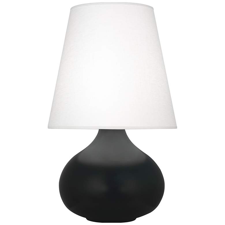 Image 1 Robert Abbey, June, Obsidian Glazed Ceramic, Accent Lamp