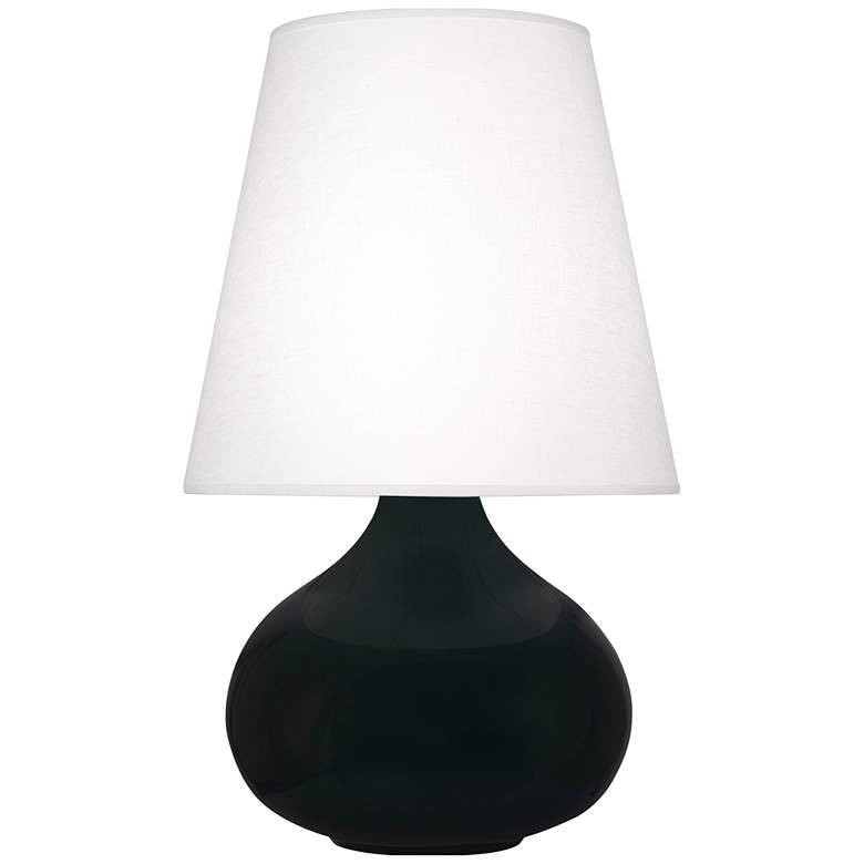 Image 1 Robert Abbey, June, Obsidian Glazed Ceramic, Accent Lamp