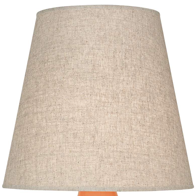 Image 2 Robert Abbey June Pumpkin Table Lamp with Buff Linen Shade more views