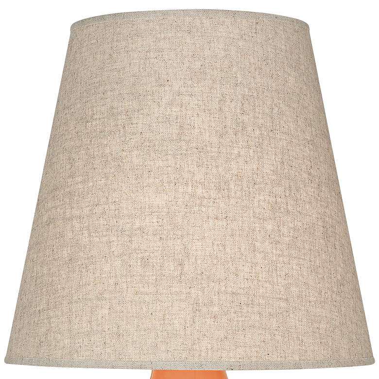 Image 2 Robert Abbey June Pumpkin Table Lamp with Buff Linen Shade more views