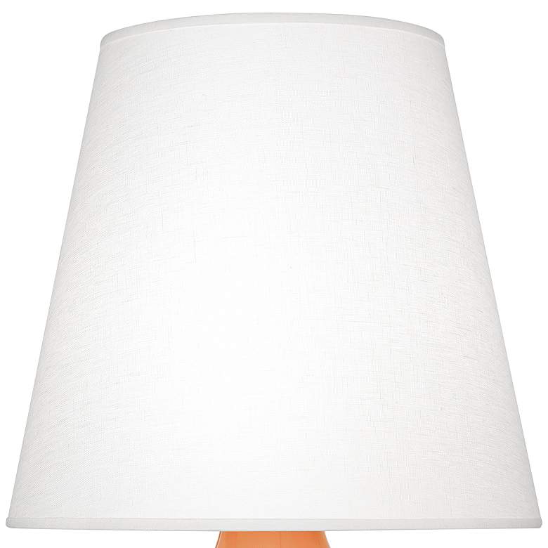 Image 2 Robert Abbey June Pumpkin Table Lamp with Oyster Linen Shade more views