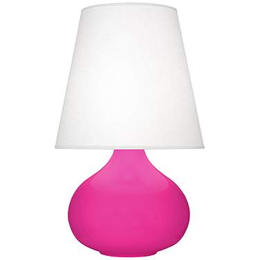 Robert Abbey, June, Razzle Rose Glazed Ceramic, Accent Lamp
