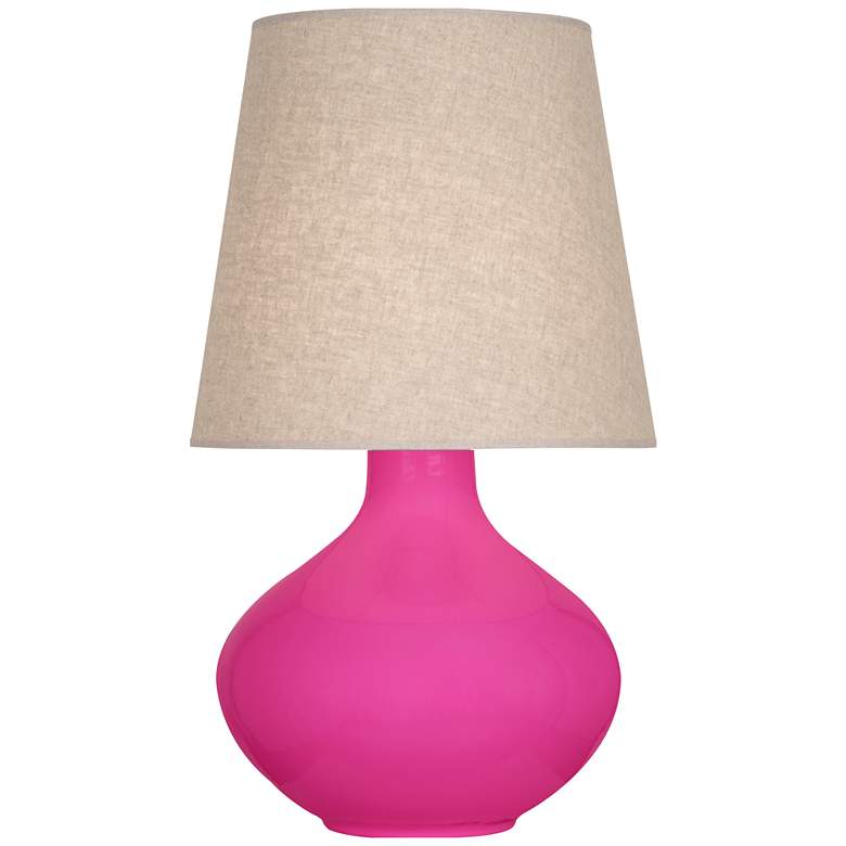 Image 1 Robert Abbey, June, Razzle Rose Glazed Ceramic, Table Lamp