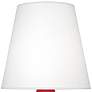 Robert Abbey June Ruby Red Table Lamp w/ Oyster Linen Shade