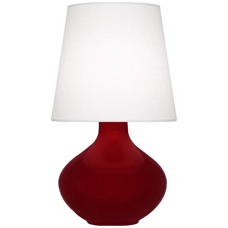 Image 1 Robert Abbey, June, Sangria Glazed Ceramic, Table Lamp