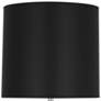 3_Robert Abbey Juno 36 1/2" Black Shade Nickel and Crystal Table Lamp more views