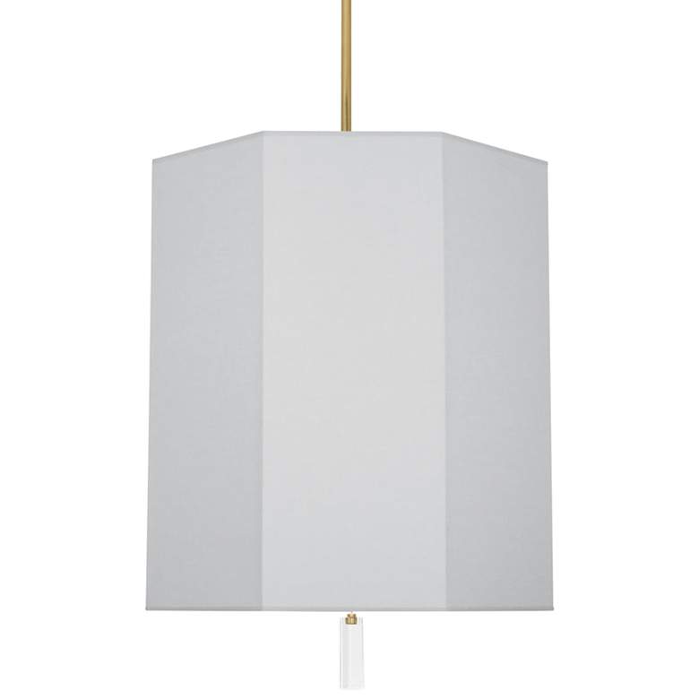 Image 1 Robert Abbey Kate 22 inchW Modern Brass and Pearl Gray Pendant Light