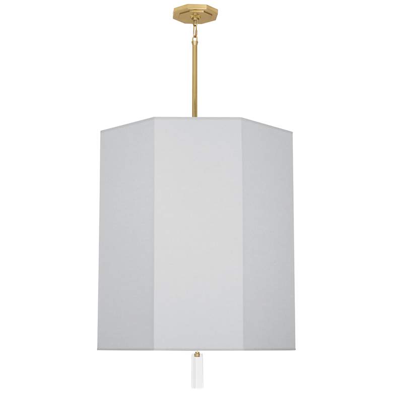 Image 4 Robert Abbey Kate 22"W Modern Brass and Pearl Gray Pendant Light more views