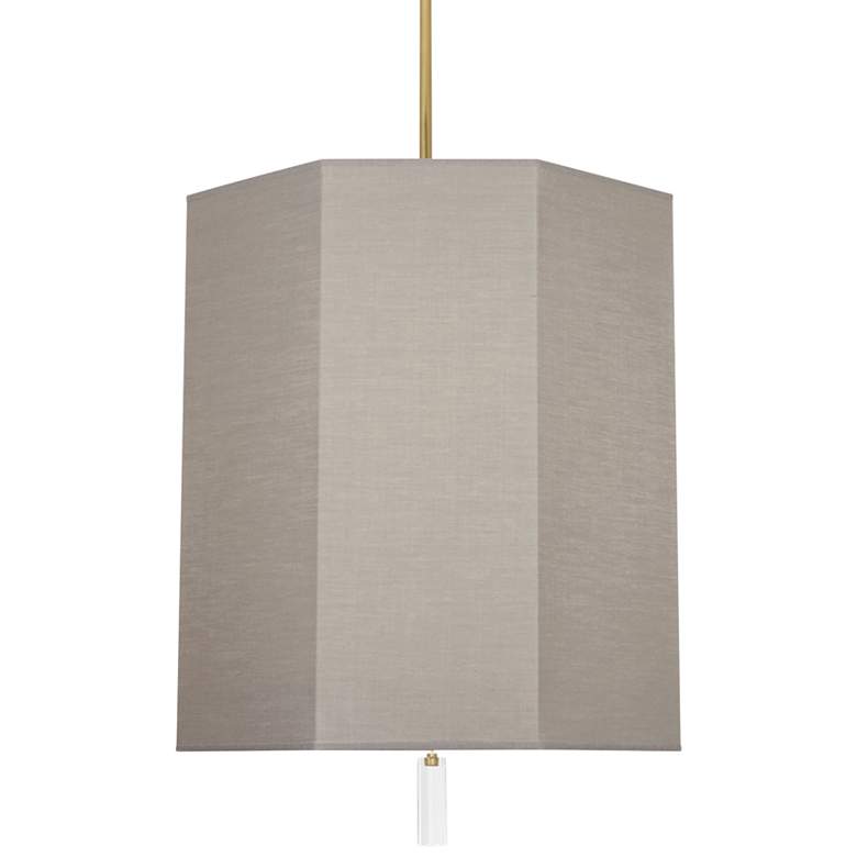 Image 1 Robert Abbey Kate 22 inchW Modern Brass and Smoke Gray Pendant Light