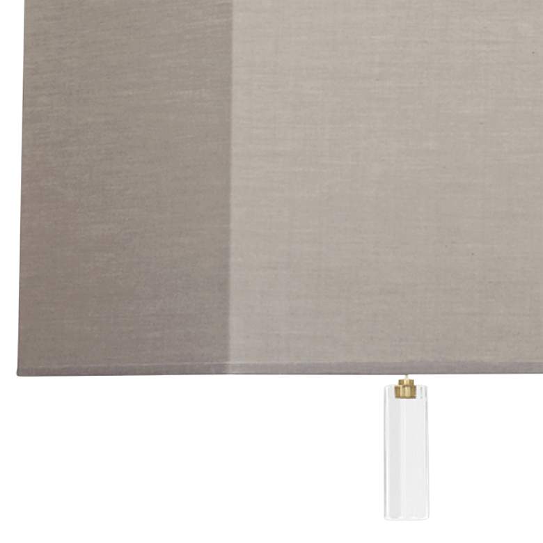 Image 2 Robert Abbey Kate 22"W Modern Brass and Smoke Gray Pendant Light more views