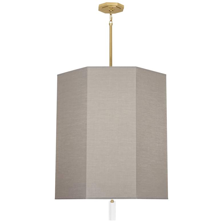 Image 4 Robert Abbey Kate 22"W Modern Brass and Smoke Gray Pendant Light more views