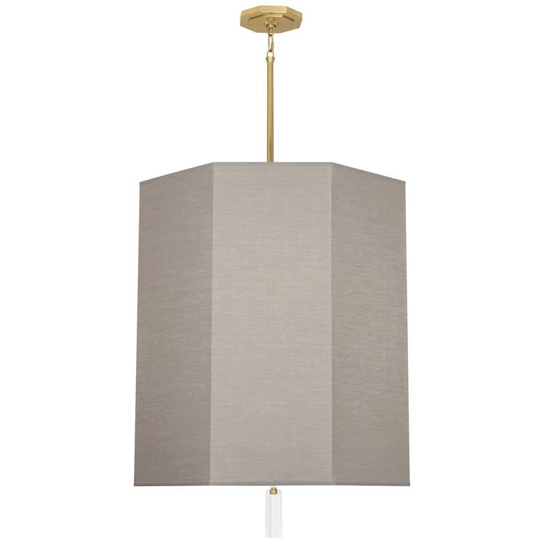 Image 4 Robert Abbey Kate 22 inchW Modern Brass and Smoke Gray Pendant Light more views