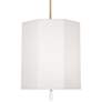 Robert Abbey Kate 22"W Modern Brass and White Pendant Light