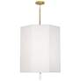 Robert Abbey Kate 22"W Modern Brass and White Pendant Light