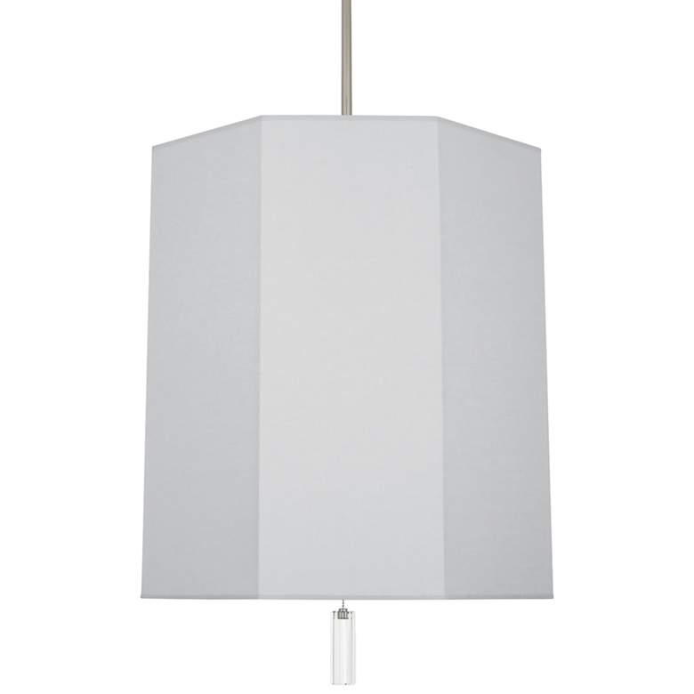 Image 1 Robert Abbey Kate 22"W Polished Nickel and Pearl Gray Pendant Light