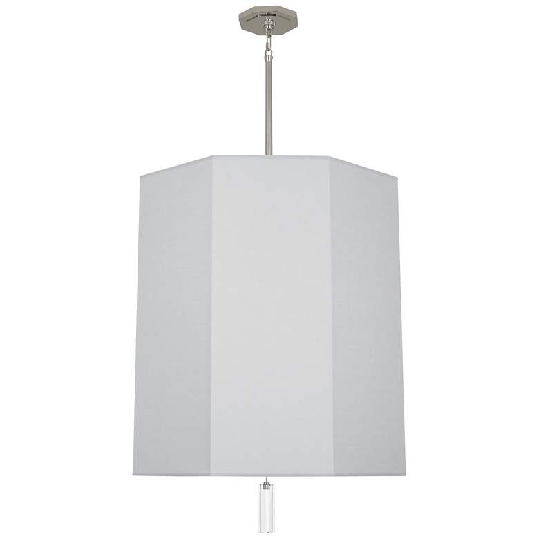 Image 4 Robert Abbey Kate 22"W Polished Nickel and Pearl Gray Pendant Light more views