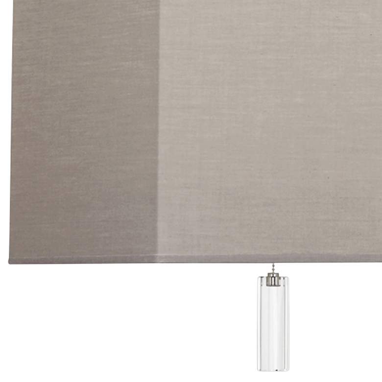 Image 2 Robert Abbey Kate 22"W Polished Nickel and Smoke Gray Pendant Light more views