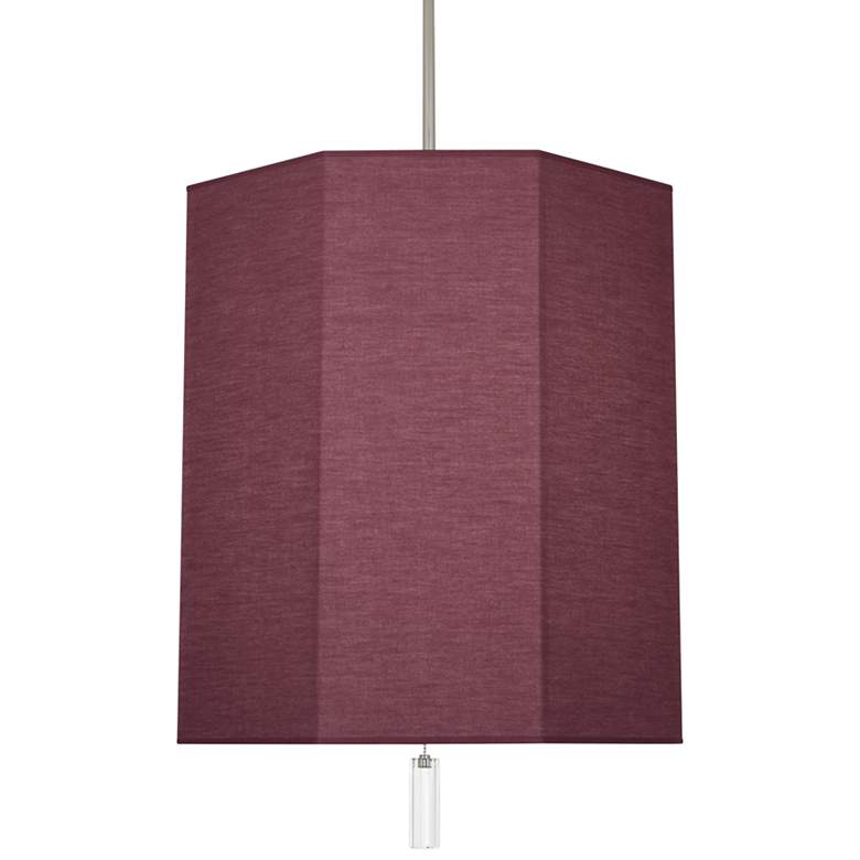 Image 1 Robert Abbey Kate 22"W Polished Nickel and Vintage Wine Pendant Light