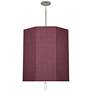 Robert Abbey Kate 22"W Polished Nickel and Vintage Wine Pendant Light