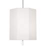 Robert Abbey Kate 22"W Polished Nickel and White Pendant Light