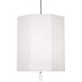 Thumbnail1 of Robert Abbey Kate 22"W Polished Nickel and White Pendant Light