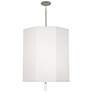 Robert Abbey Kate 22"W Polished Nickel and White Pendant Light