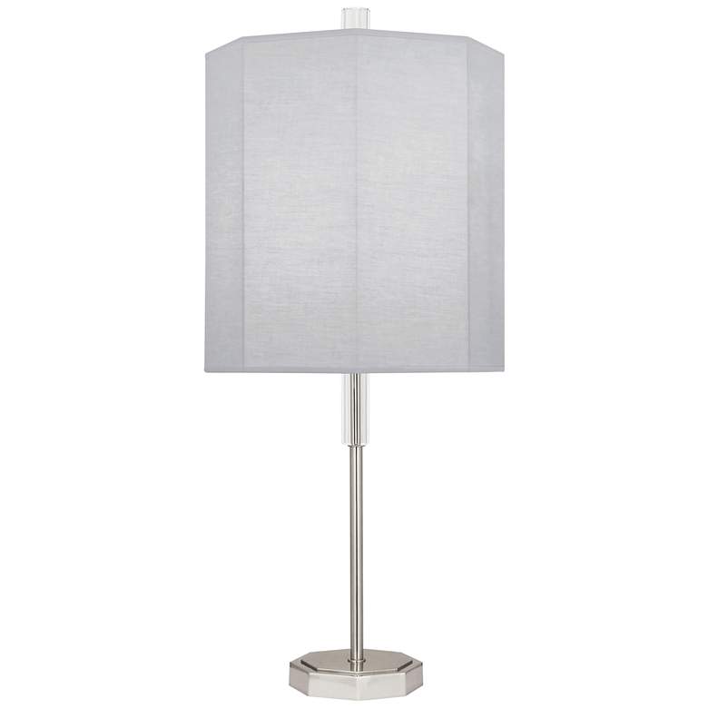Image 2 Robert Abbey Kate 32 1/2" Pearl Gray and Polished Nickel Table Lamp