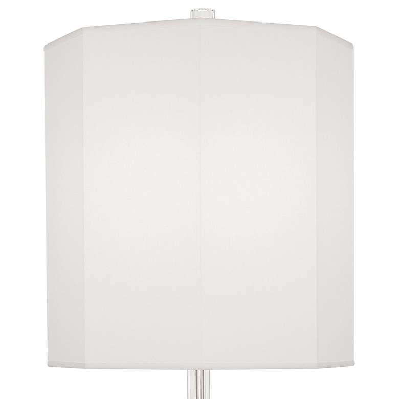 Image 2 Robert Abbey Kate 66 1/4" Nickel Floor Lamp with Ascot White Shade more views