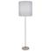 Robert Abbey Kate 66 1/4" Pearl Gray Polished Nickel Floor Lamp