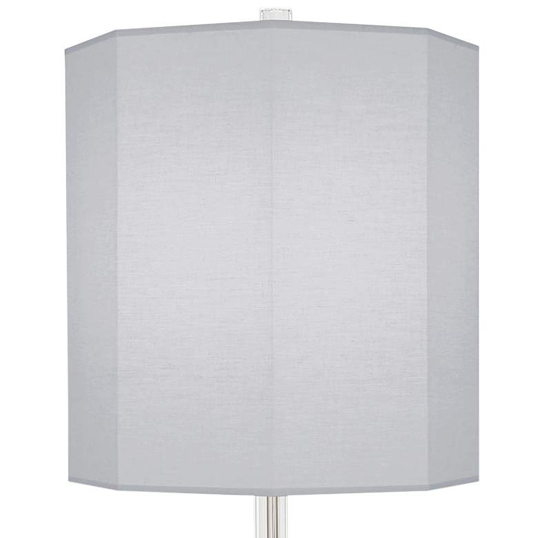 Image 2 Robert Abbey Kate 66 1/4" Pearl Gray Polished Nickel Floor Lamp more views