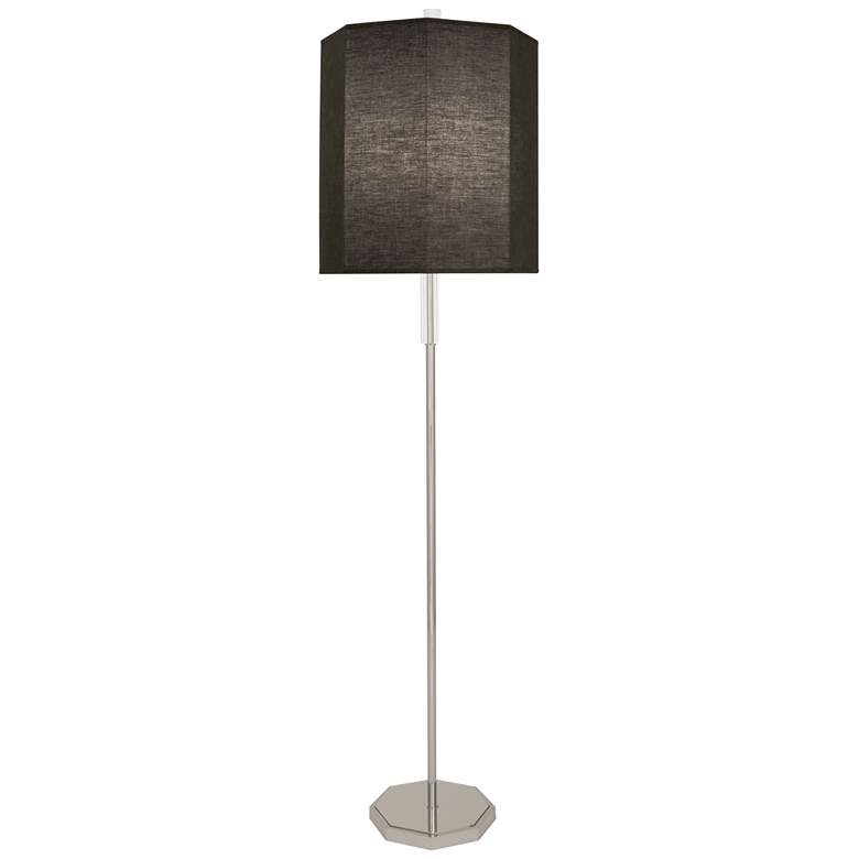 Image 1 Robert Abbey Kate 66" High Crystal and Nickel Floor Lamp