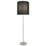 Robert Abbey Kate Floor Lamp 66" nickel finish W/ Clear Crystal Accent