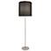 Robert Abbey Kate Floor Lamp 66" nickel finish W/ Clear Crystal Accent