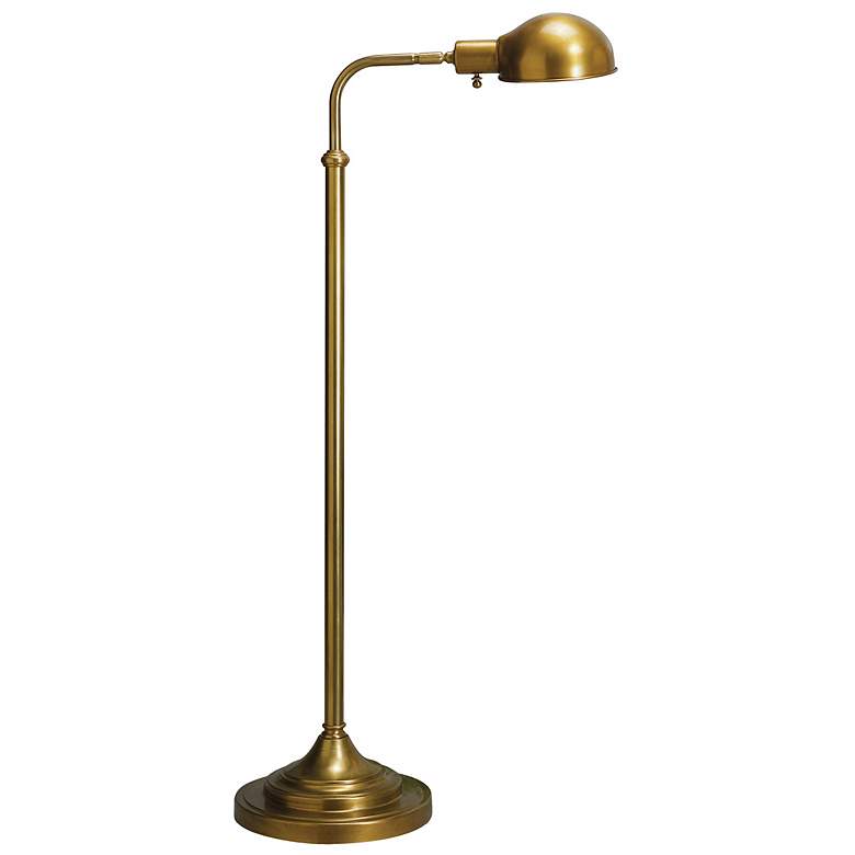 Image 2 Robert Abbey Kinetic Adjustable Height Antique Brass Pharmacy Floor Lamp