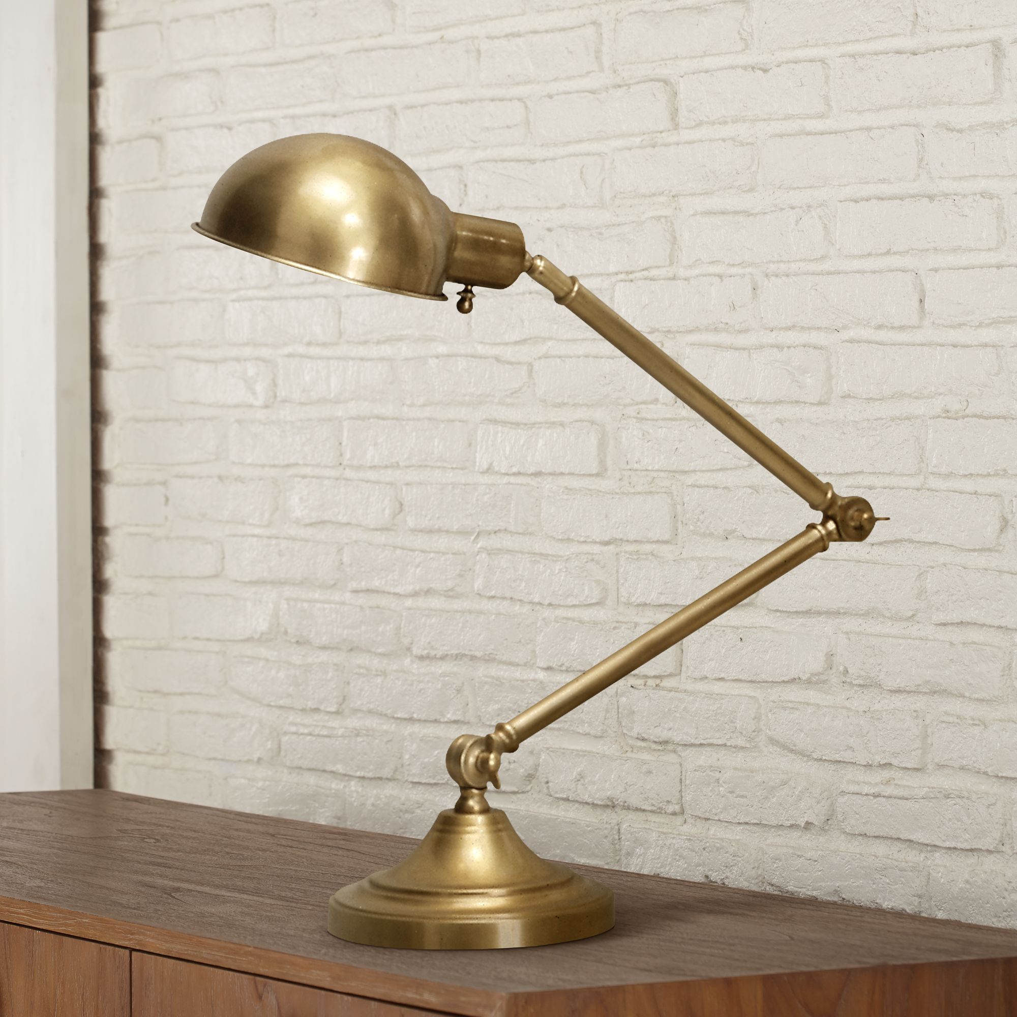 antique brass pharmacy desk lamp