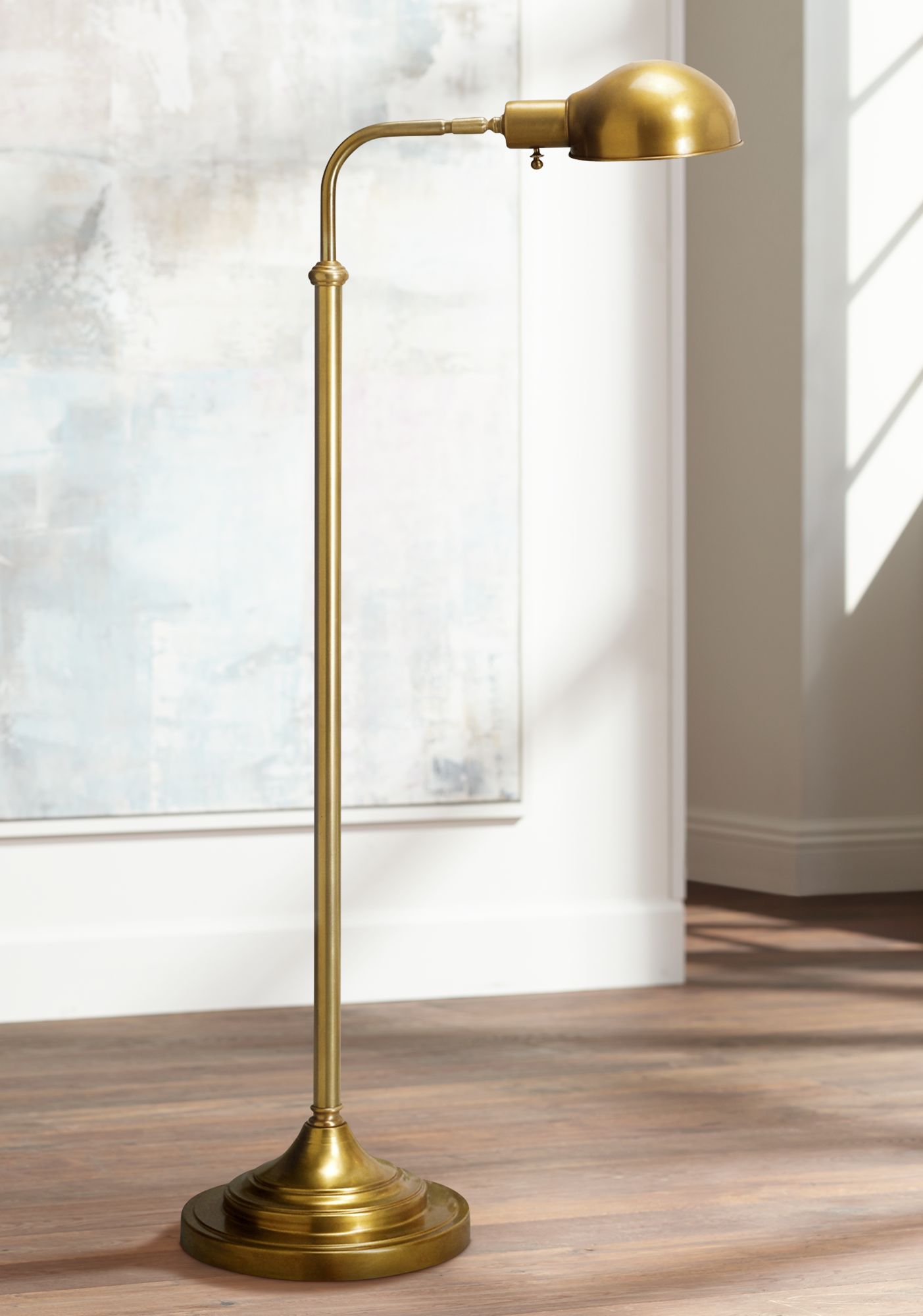 Robert Abbey Kinetic Antique Brass Pharmacy Floor Lamp